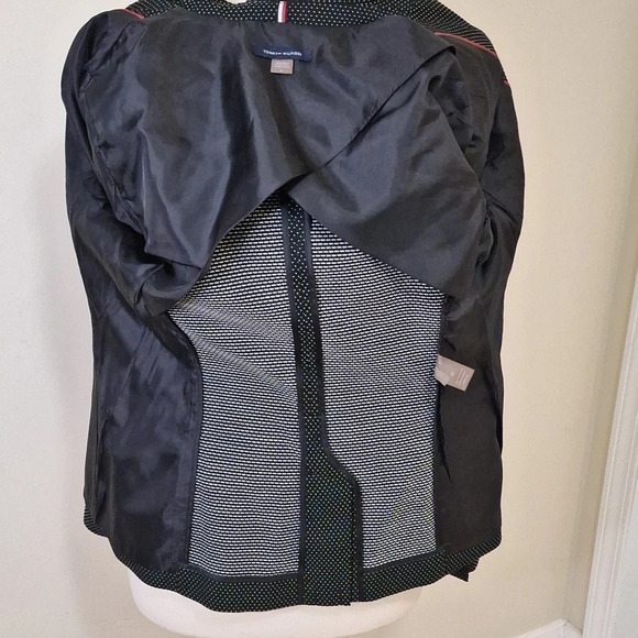 Tommy Hilfiger micro polka-dot single breast blazer SZ 6 - Picture 10 of 10